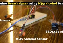 Arduino Breathalyzer using MQ3 alcohol Sensor