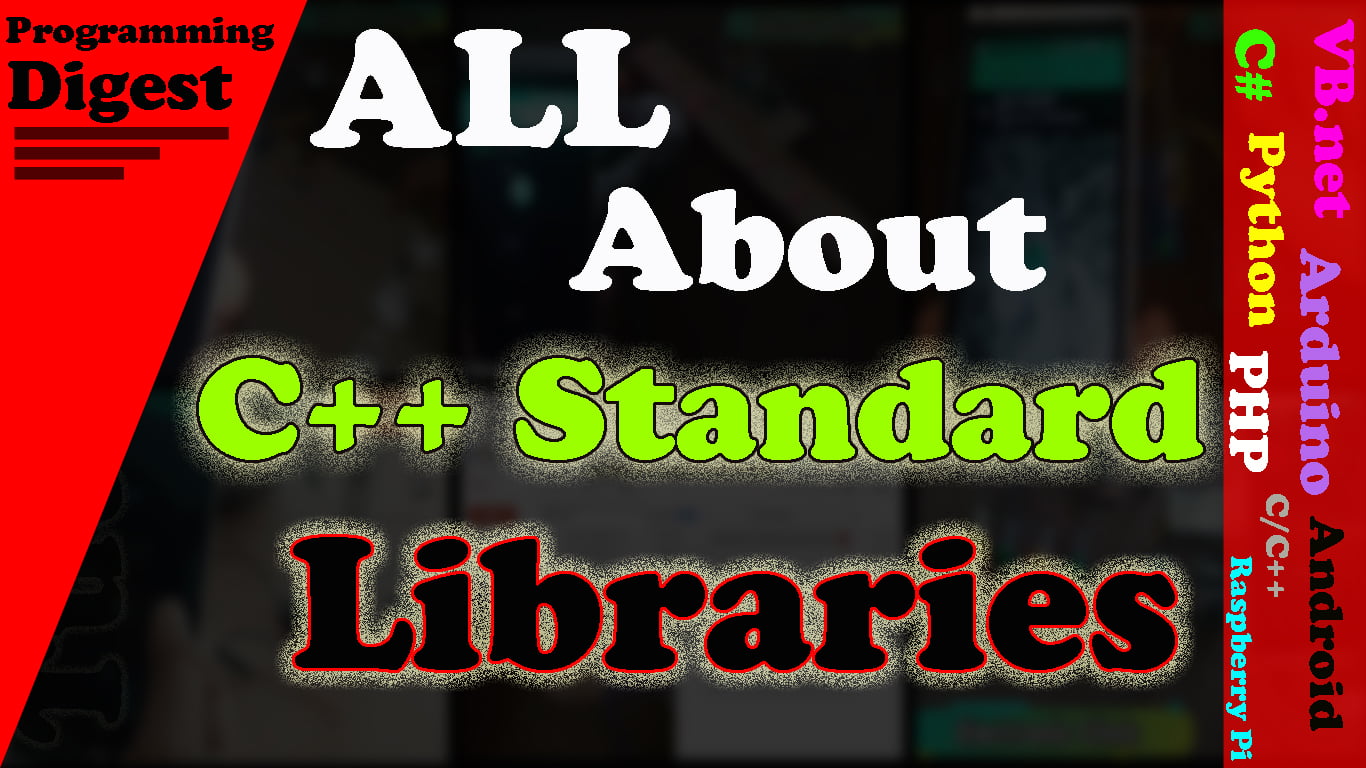 c++ standard libraries