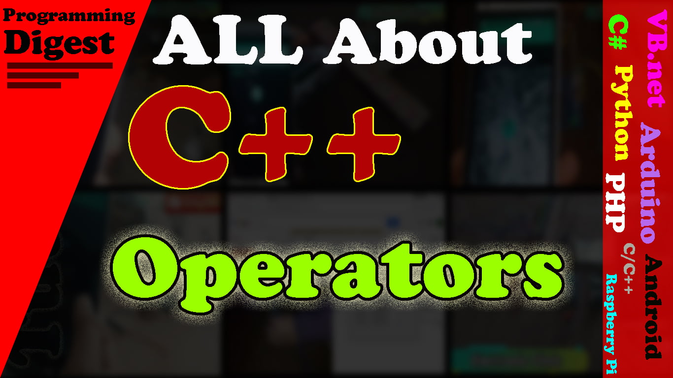 c++ operators