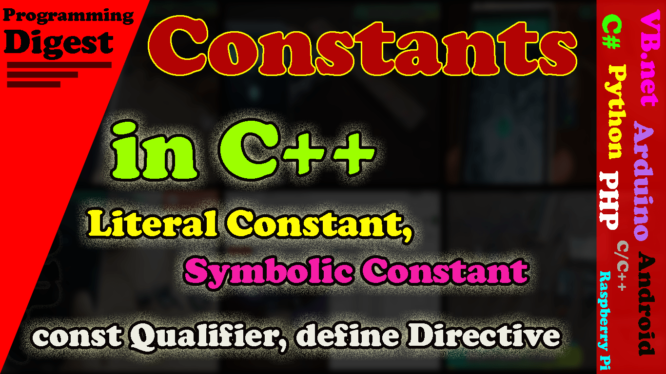 Constants in C++