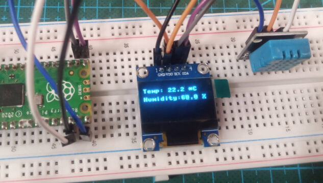 DHT11 temperature and humidity sensor and Raspberry pi pico