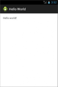 Hello world First Android Application Project using Eclipse
