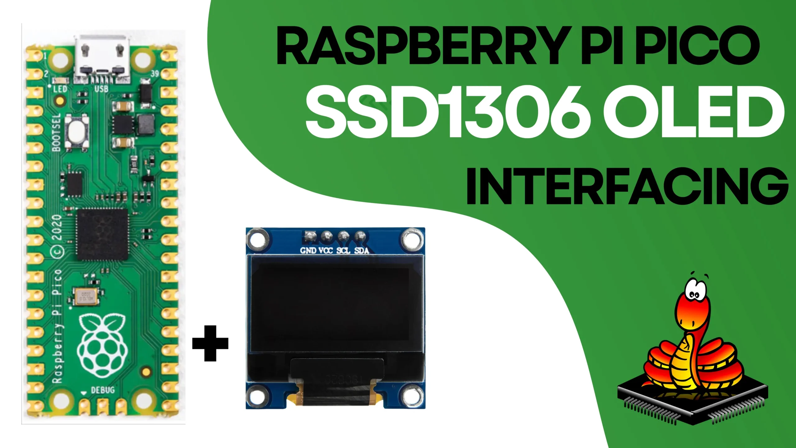SSD1306 OLED Display with Raspberry Pi Pico