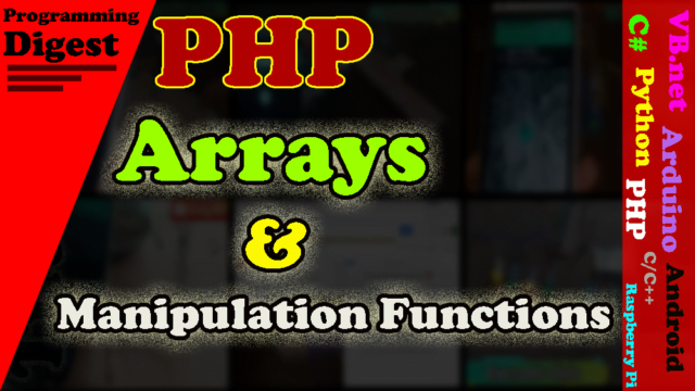 array and manipulation functions