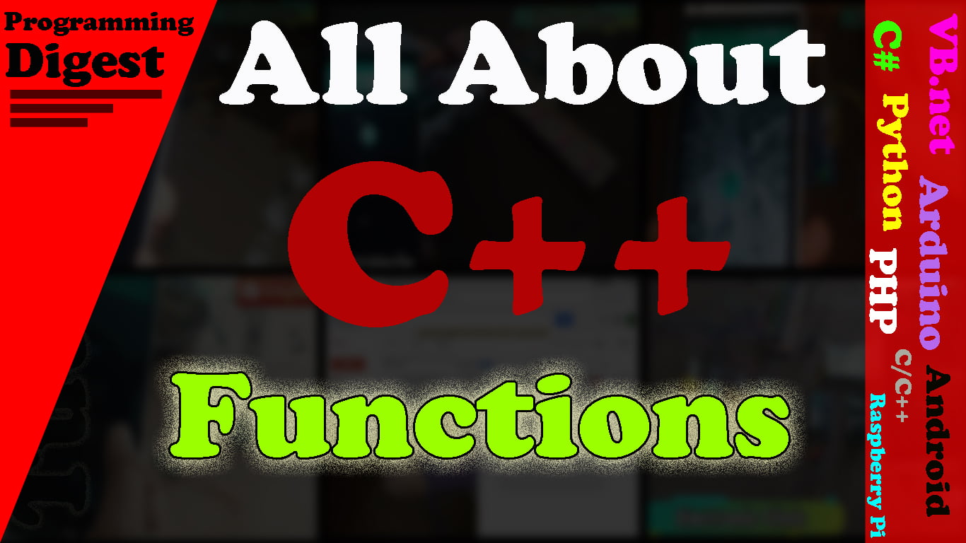 c++ functions