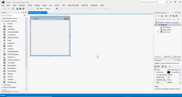 Visual Basic Tutorial: Creating First Visual Basic Project