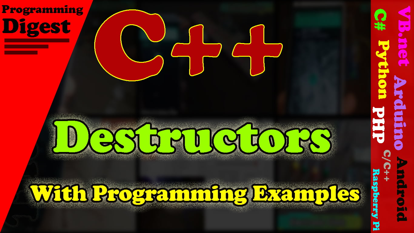 C++ Destructor