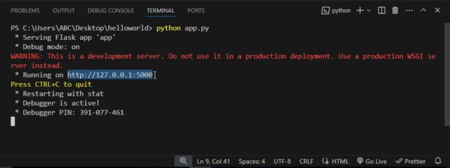 Python Flask Application