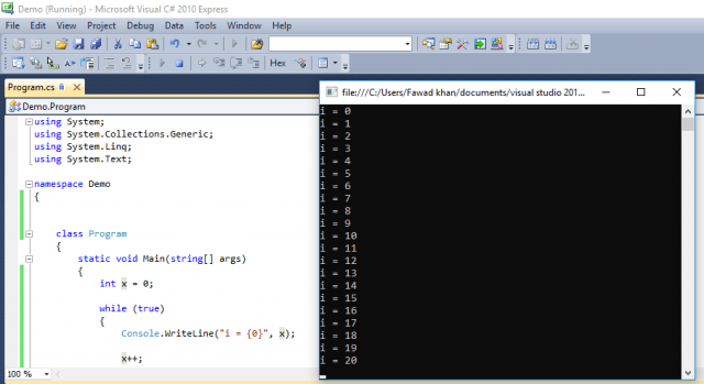 while Loop and do while Loop in C# With Examples