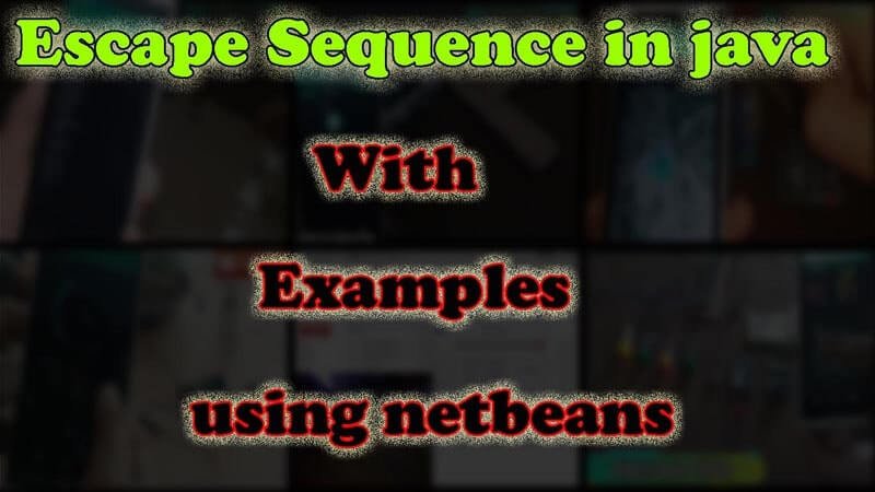 What Are Escape Sequence In Programming