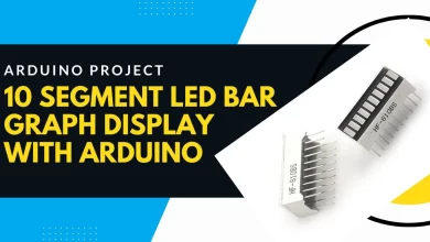 how to use 10 segment LED Bar Graph Display with Arduino