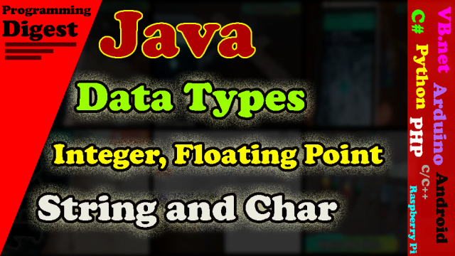 Java Data types