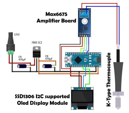 Arduino K-Type Thermocouple with MAX6675 Amplifier