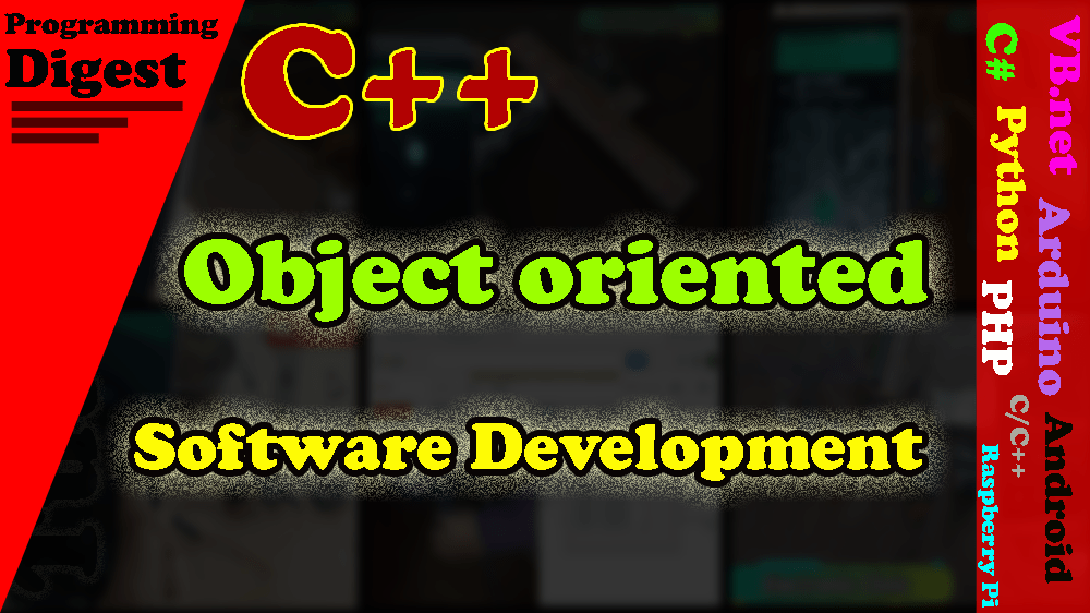 Object-oriented software development