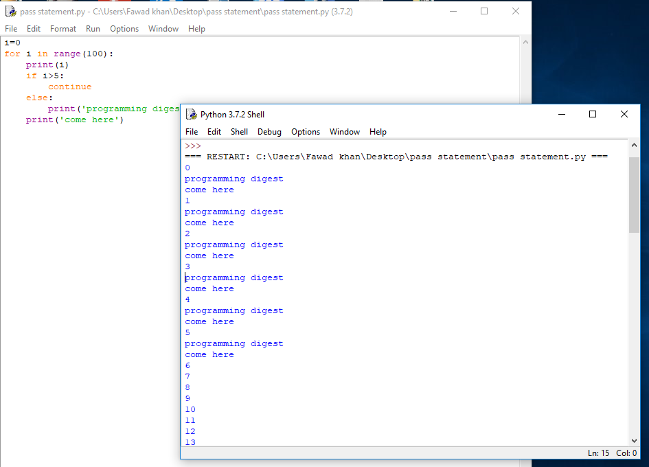Pass Statement in Python with Example