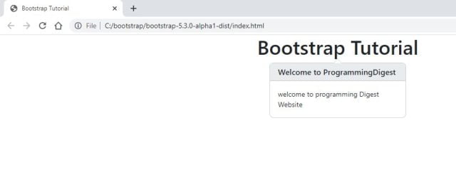 download and Install Bootstrap 5