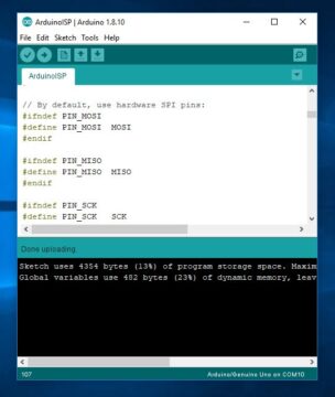 Program ATtiny85 using Arduino IDE